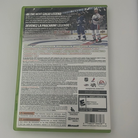 XBOX 360 NHL 12 - Picture 2 of 3